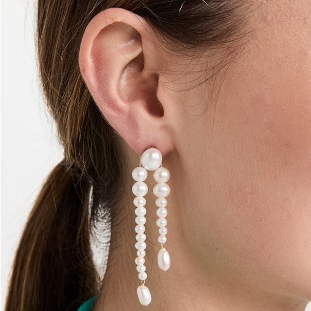 Chan Luu Double Strand Pearl Earrings